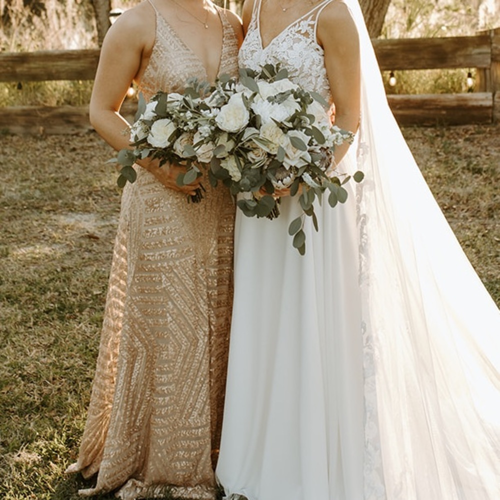 Gold Sequin Formal Dress